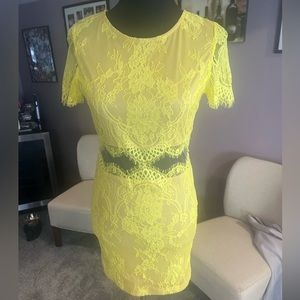 Floral body con dress